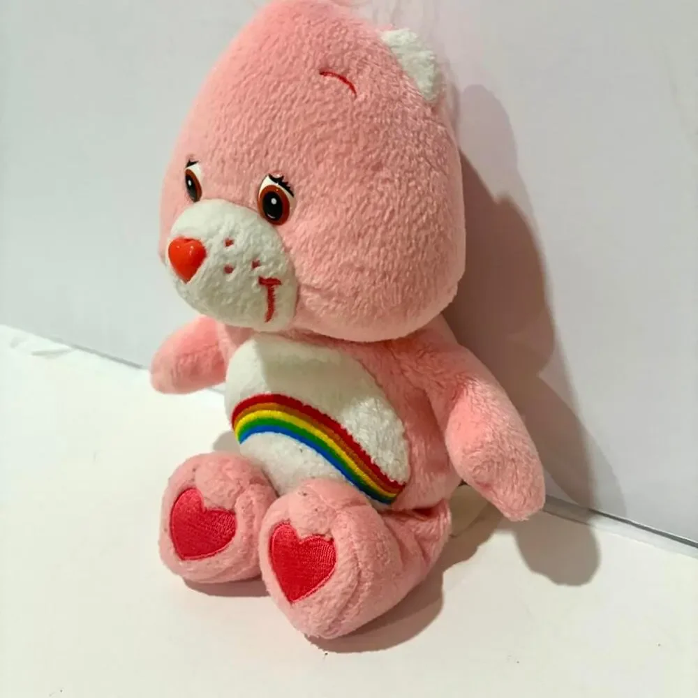 2002  Care Bears Cheer Bear Rainbow Pink 8